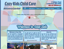 Tablet Screenshot of cozykidschildcare.com